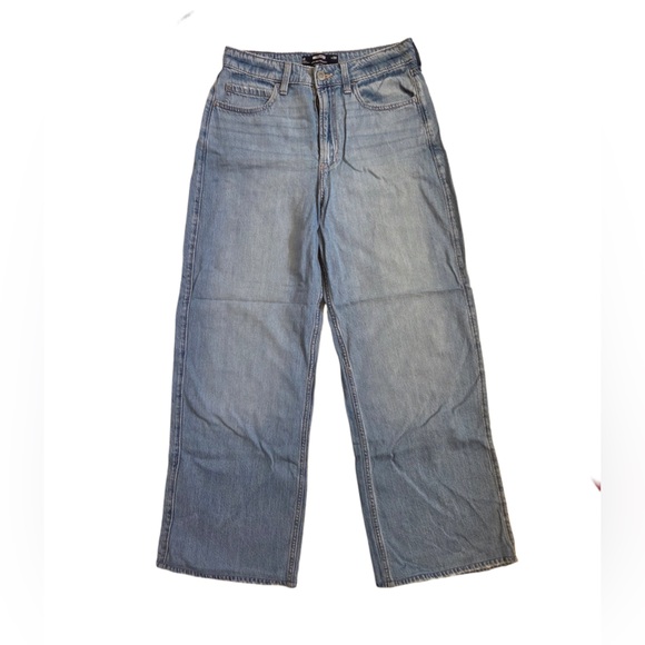 Hollister Denim - Hollister Ultra High Rise Baggy Blue Women's Jeans